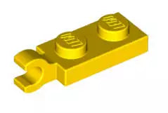 LEGO Sonderplatten 63868 Platte 1x2 mit Clip (waagrecht), gelb