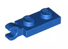 LEGO Sonderplatten 63868 Platte 1x2 mit Clip (waagrecht), blau