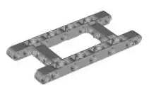 LEGO Technic 64178 Liftarm Rahmen 5x11, hellgrau