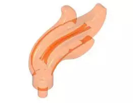 LEGO Minifiguren Zubehör 64647 Flamme/Feder, transparent-neon orange