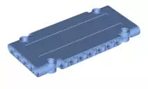 LEGO Technic 64782 Paneel Platte (1x5x11), mittelblau