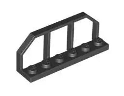 LEGO Zaun 6583 Geländer 1x6, schwarz