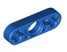 LEGO Technic 6632 Liftarm dünn 1x3 (1 Pinloch, 2 Achsloch), blau