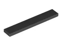 LEGO Fliesen 6636 Fliese 1x6, schwarz