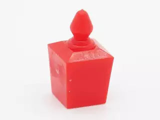 LEGO Behälter 6932b Parfum Fläschchen (quadratisch), rot