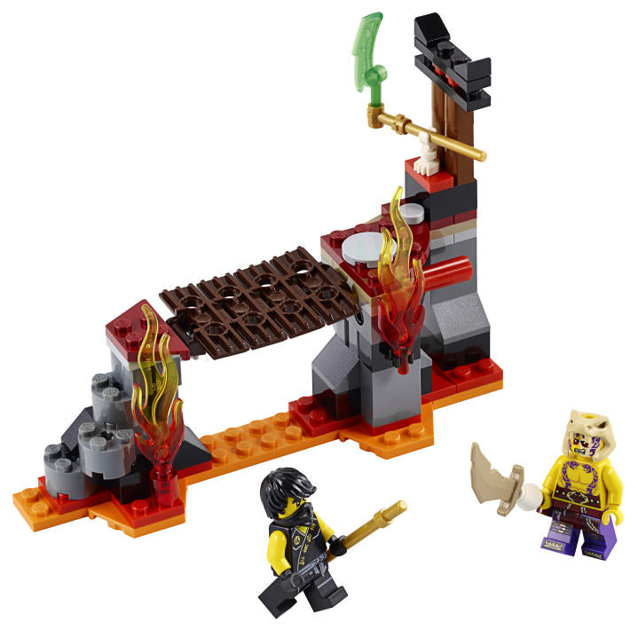 Inhalt: LEGO Ninjago 70753 Lava Fälle
