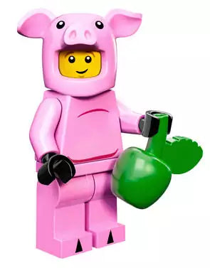 LEGO Minifiguren Serie 12 71007-14 Mann im Schweinchenkostüm
