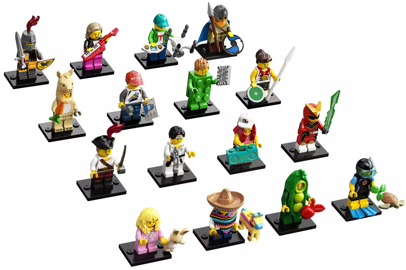 Inhalt: LEGO Minifiguren Serie 20 71027 Satz von 16 Minifiguren