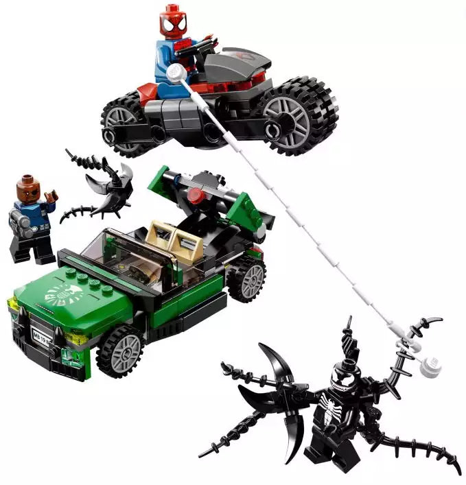 LEGO Super Heroes 76004 Jagd im Spider-Cycle