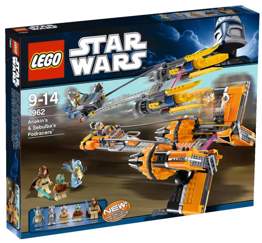 LEGO Star Wars 7962 Anakins & Sebulbas Podracer