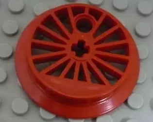 LEGO Eisenbahn 85489b Dampflok Speichenrad, rot