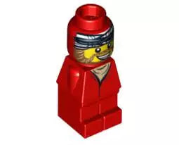 LEGO Microfiguren 85863pb007 Abenteurer, rot