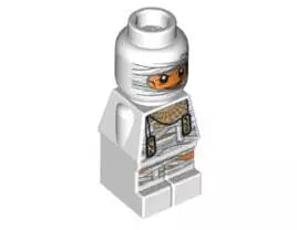 LEGO Microfiguren 85863pb010b König Ramses, weiß