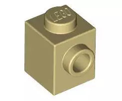 LEGO Sondersteine 87087 Stein 1x1 mit Noppe an einer Seite, beige