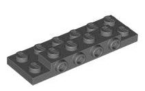 LEGO Sonderplatten 87609 Konverterplatte 2x6x2/3 mit 4 seitlichen Noppen, dunkelgrau
