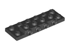 LEGO Sonderplatten 87609 Konverterplatte 2x6x2/3 mit 4 seitlichen Noppen, schwarz