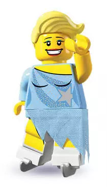 LEGO Minifiguren Serie 4 8804-07 Schlittschuhläuferin