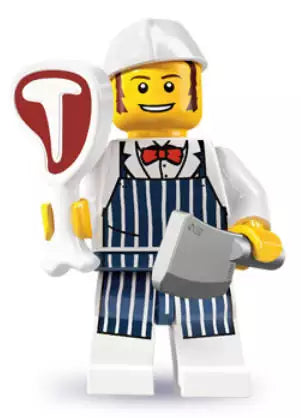 LEGO Minifiguren Serie 6 8827-07 Metzger