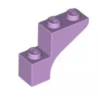 LEGO Steine 88292 Bogensteinsegment 1x3x2, lavendel
