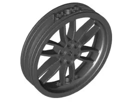 LEGO Räder und Reifen 88517 Motoradfelge 75 x 17mm (Achsloch), schwarz