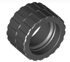 LEGO Räder und Reifen 89201 Reifen 24 x 14mm, schwarz