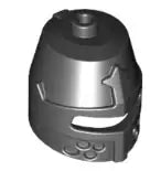 LEGO Minifiguren Zubehör 89520 Ritterhelm geschlossen, schwarz