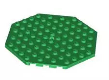 LEGO Sonderplatten 89523 Platte oktagonal 10x10 mit Loch, grün