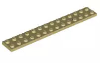 LEGO Platten 91988 Platte 2x14, beige