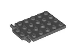 LEGO Sonderplatten 92099 Falltürklappe 4x6, dunkelgrau