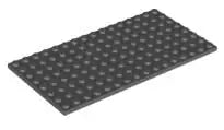 LEGO Platten 92438 Platte 8x16, dunkelgrau