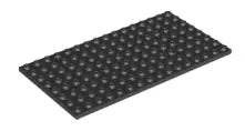 LEGO Platten 92438 Platte 8x16, schwarz