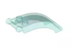LEGO Cockpit 92474 Windschutzscheibe 6x2x2, transparent-hellblau