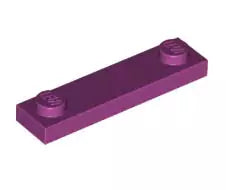 LEGO Fliesen 92593 Fliese 1x4 mit 2 Noppen, magentarot