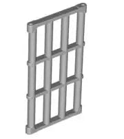 LEGO Türen und Fenster 92589 Gitter für Rahmen 1x4x6 und 2x4x6, hellgrau