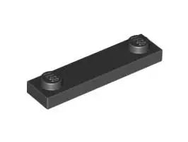 LEGO Fliesen 92593 Fliese 1x4 mit 2 Noppen, schwarz
