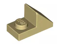 LEGO Schrägsteine 92946 Dachstein 45° 2x1 mit 2/3-Ausschnitt, beige