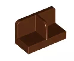LEGO Wandelemente 93095 Paneel 1x2x1 mit Mittelsteg, rotbraun