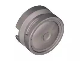 LEGO Räder und Reifen 93594 Felge 11 x 6mm mit glatter Radkappe (Radachsloch), mattsilber