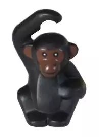 LEGO Tiere 95327pb02 Affe (Schimpanse), schwarz
