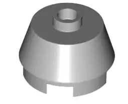 LEGO Schrägsteine 98100 Kegel 2x2 mit Noppe, hellgrau