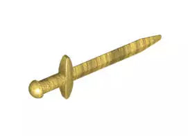 LEGO Waffen 98370 Langschwert, perlgold