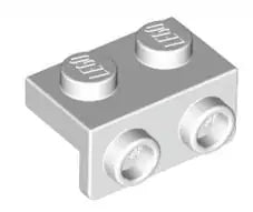 LEGO Sonderplatten 99781 Halter 1x2/1x2, weiß