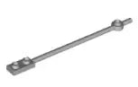 LEGO Stangen 99784 Stange 12L mit Platte 1x2, hellgrau