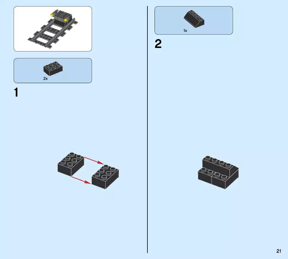 Bauanleitung: LEGO City EZ60198-9 Prellbock