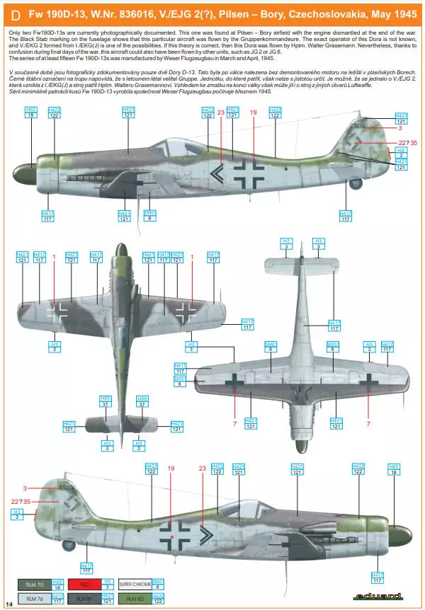 Eduard 8185 Fw 190D-11/ D-13, Dual Combo - ProfiPACK edition, 1:48
