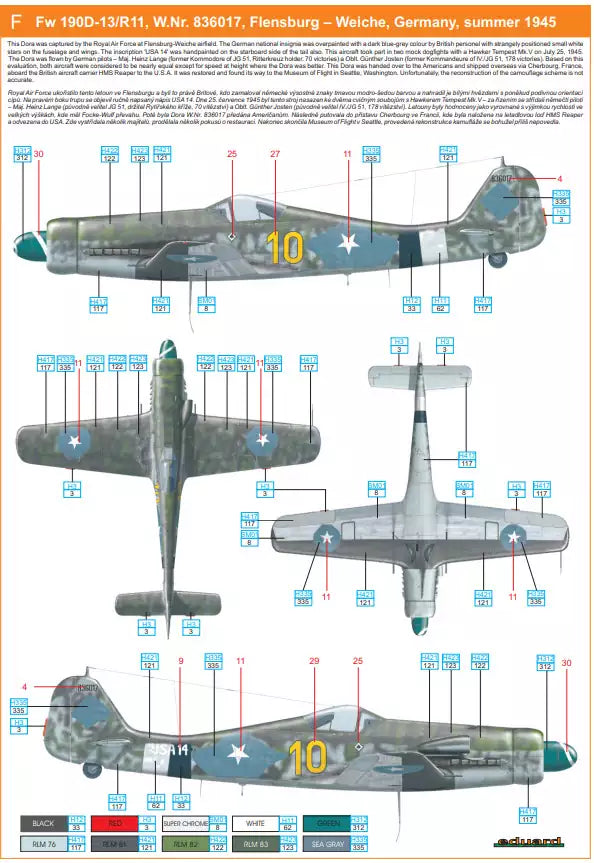 Eduard 8185 Fw 190D-11/ D-13, Dual Combo - ProfiPACK edition, 1:48