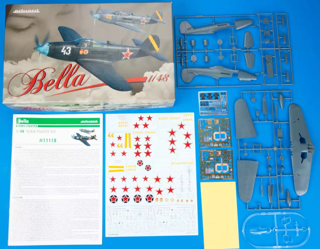 Inhalt: Eduard 11118 Bella / P-39 Airacobra in Red Army service, Dual Combo - Limited Edition, 1:48
