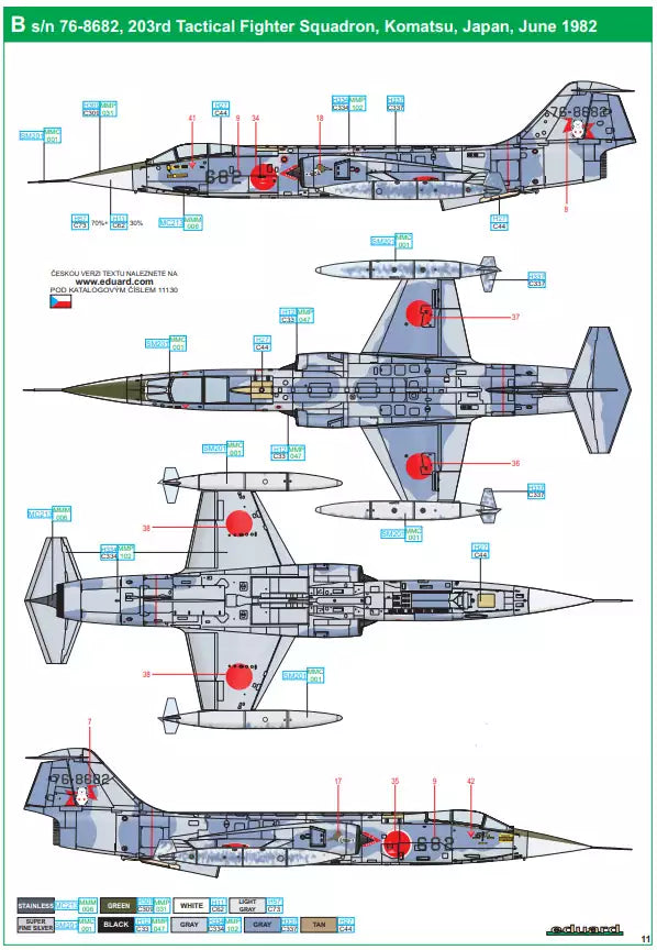 Eduard 11130 Eikó F-104J - Limited Edition, 1:48