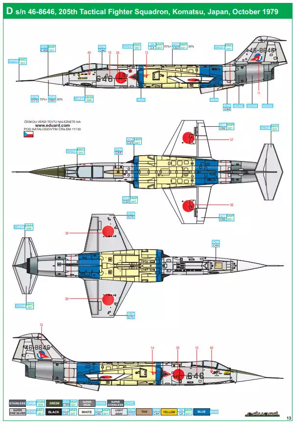 Eduard 11130 Eikó F-104J - Limited Edition, 1:48
