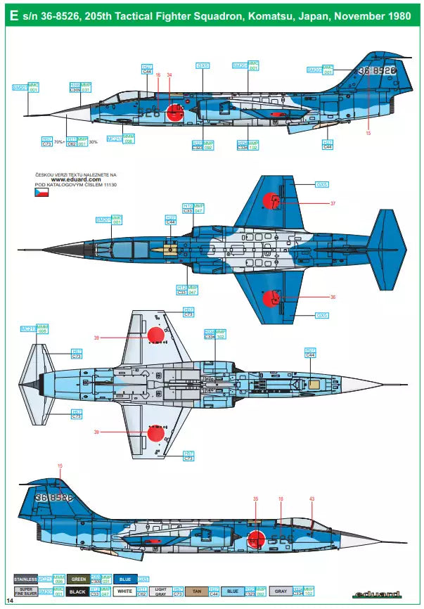 Eduard 11130 Eikó F-104J - Limited Edition, 1:48
